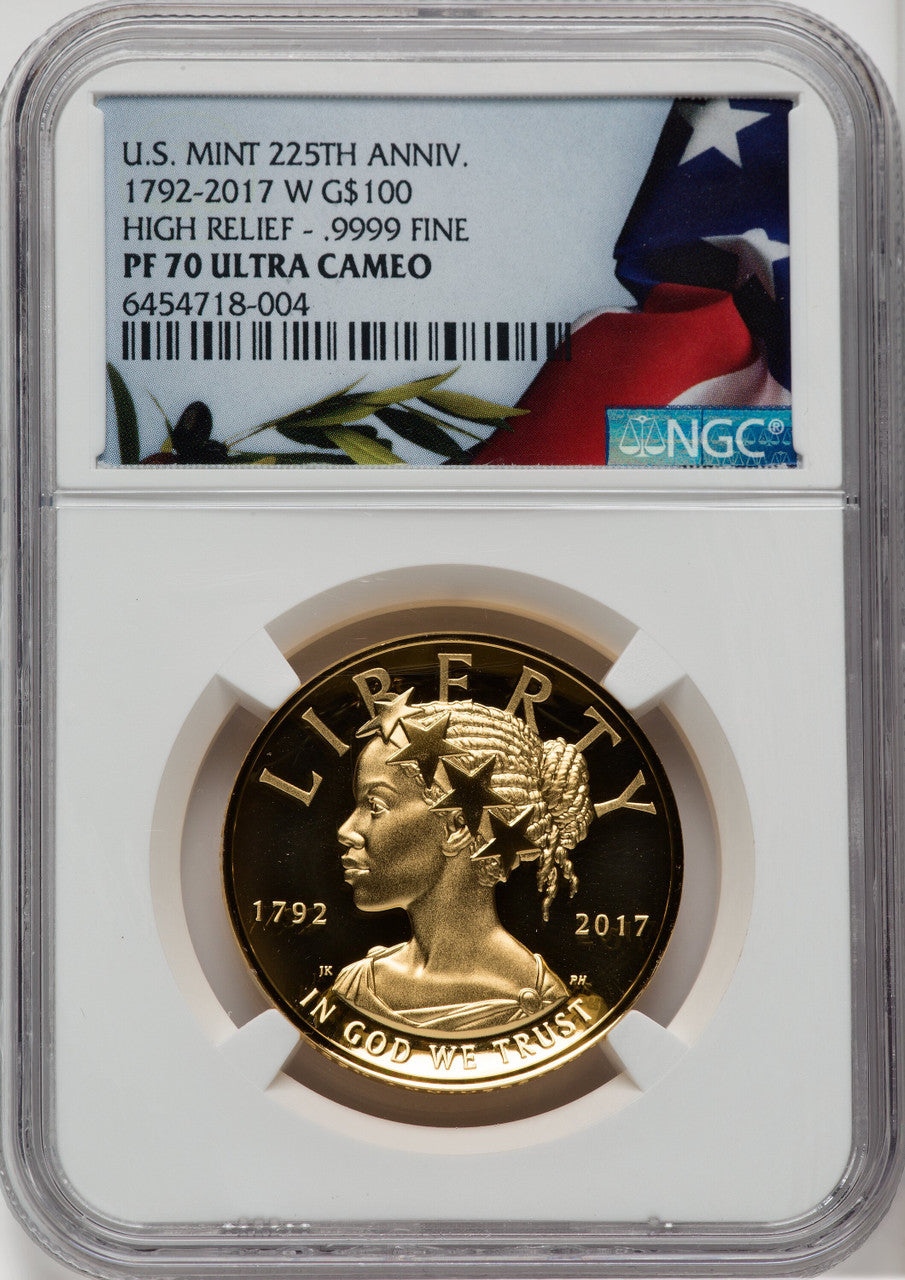 2017-W $100 American Liberty High Relief NGC PF70
