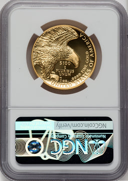 2019-W $100 High Relief First Day of Issue Chicago ANA Enhanced NGC MS70