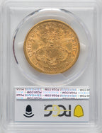 1873-S $20 OPEN 3 Liberty Double Eagle PCGS AU50