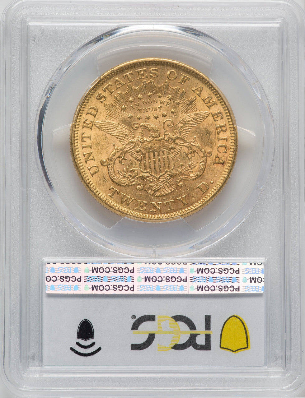 1874 $20 Liberty Double Eagle PCGS AU58