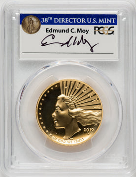 2019-W $100 Enhanced First Day of Issue Moy Utra High Relief Signature DMPL PCGS SP70