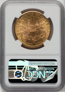 1884-S $20 Liberty Double Eagle NGC MS62