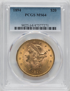 1894 $20 Liberty Double Eagle PCGS MS64 (171373349)