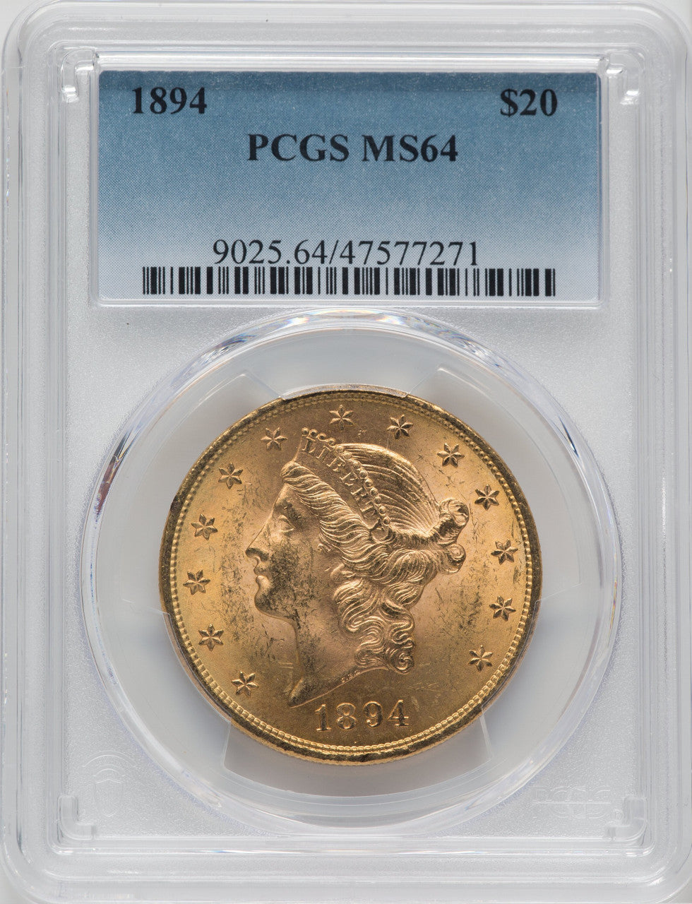 1894 $20 Liberty Double Eagle PCGS MS64 (171373349)