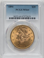 1894 $20 Liberty Double Eagle PCGS MS64 (171373585)
