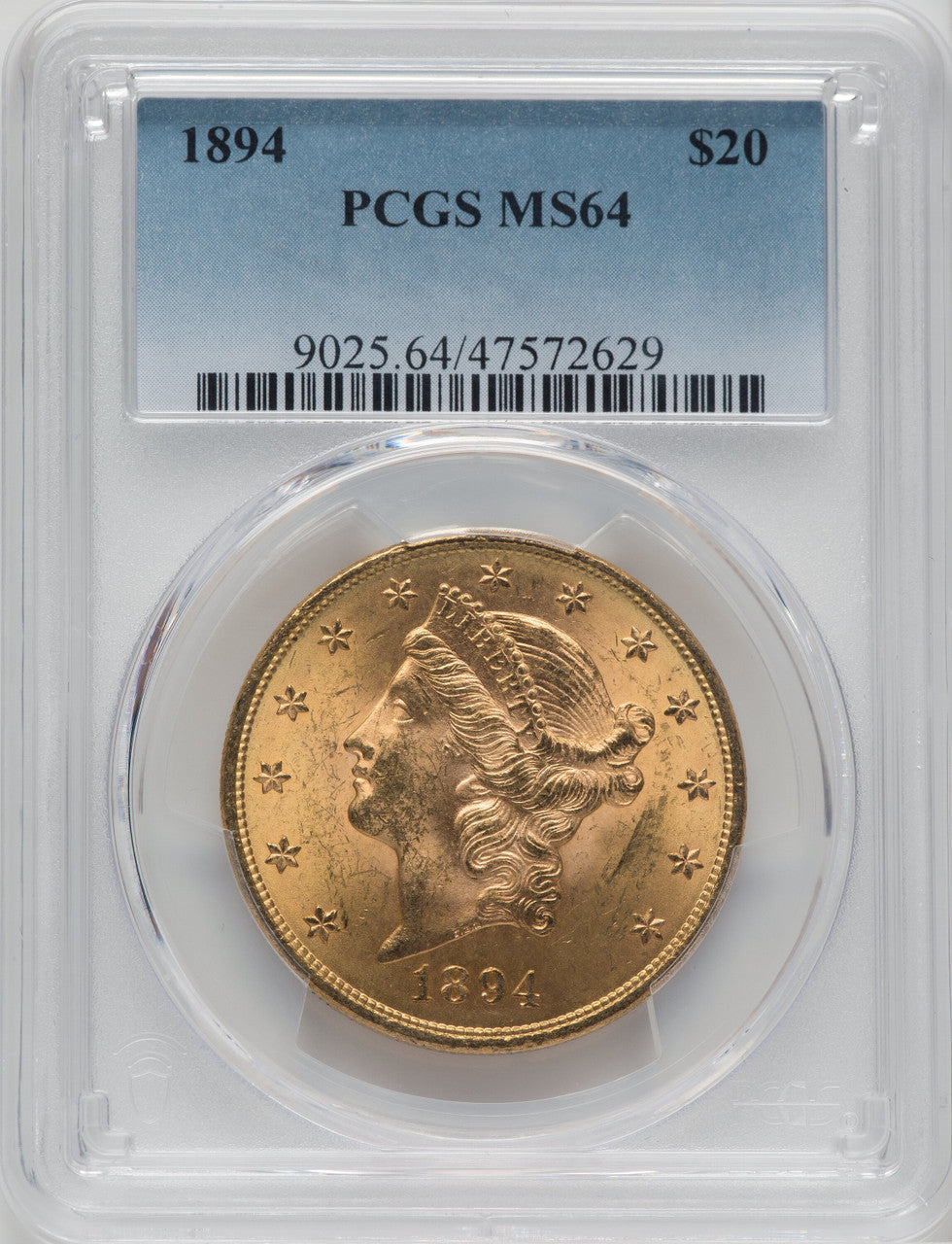 1894 $20 Liberty Double Eagle PCGS MS64 (171373585)