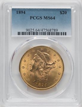 1894 $20 Liberty Double Eagle PCGS MS64 (171373659)