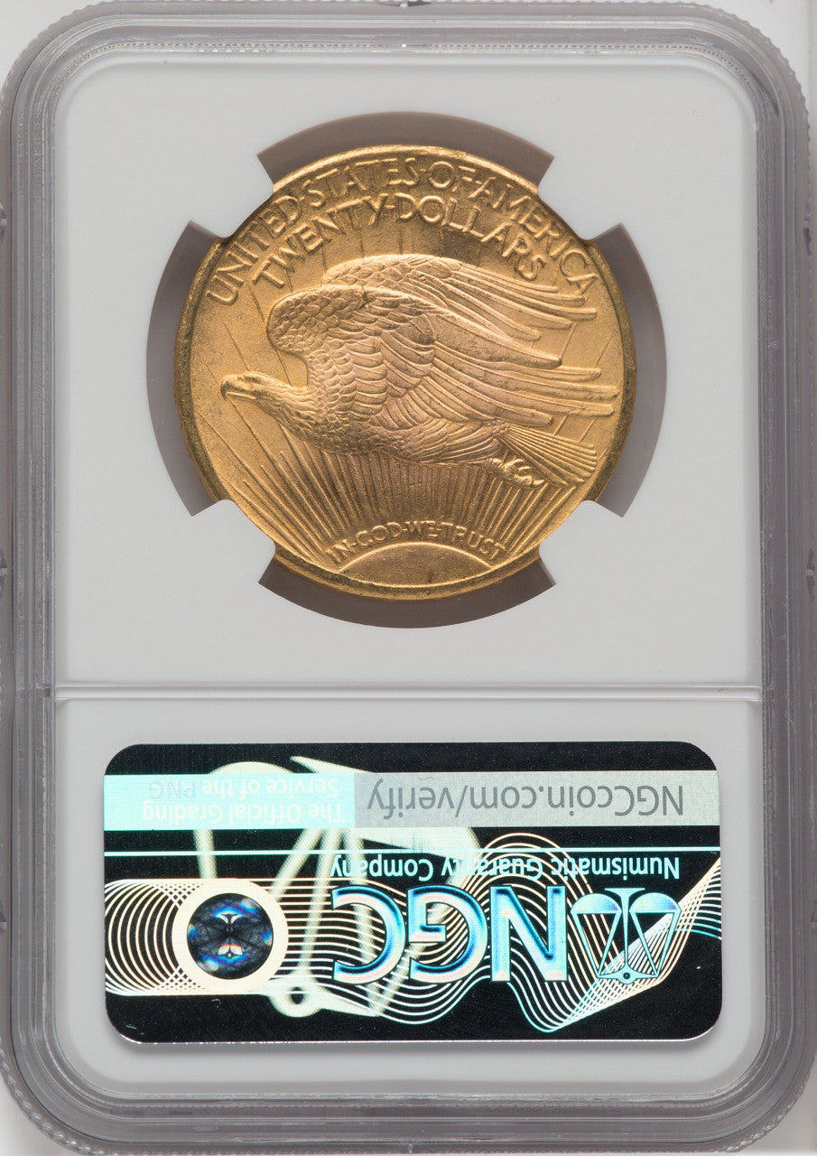 1924 $20 Saint Saint-Gaudens Double Eagle NGC MS66+
