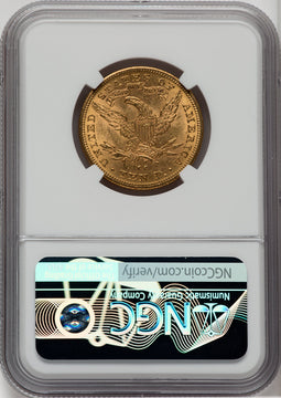 1890-CC $10 Liberty Eagle NGC MS62