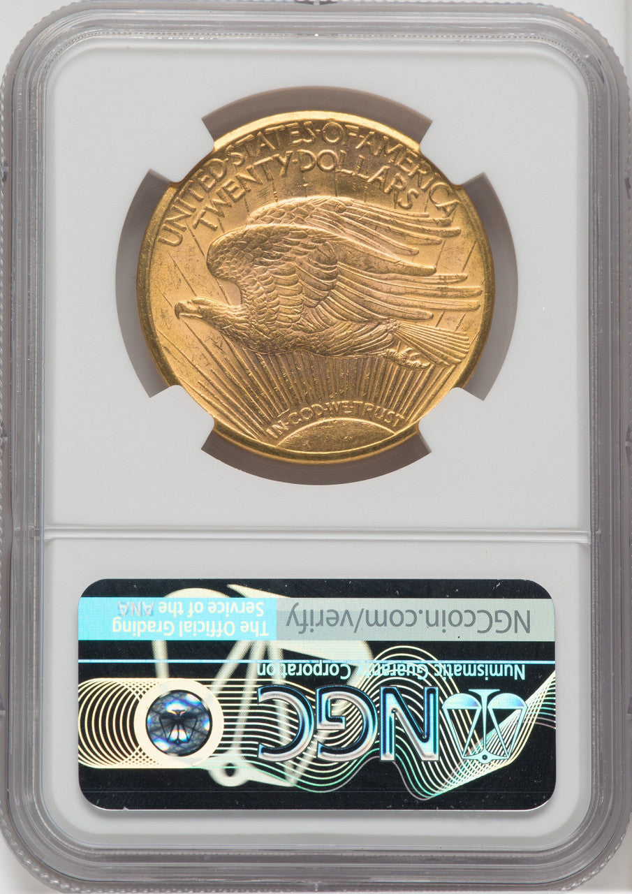 1924-D $20 Saint-Gaudens Double Eagle NGC MS62