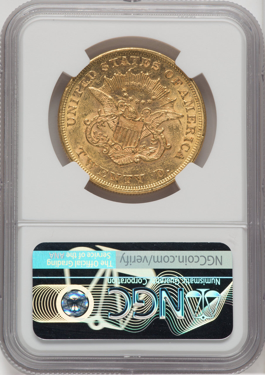 1858 $20 Liberty Double Eagle NGC AU58 (762811039)
