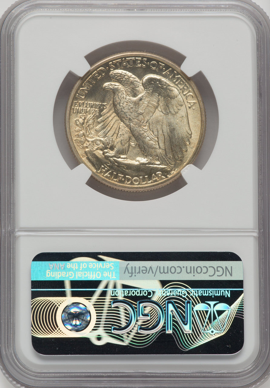 1937-D 50C Walking Liberty Half Dollar NGC MS67