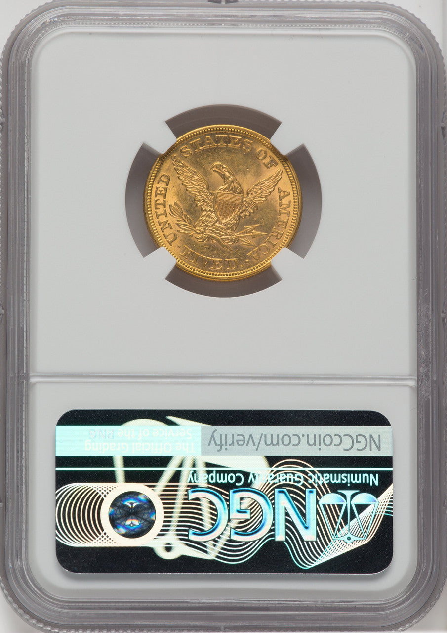 1861 $5 Liberty Half Eagle NGC MS63