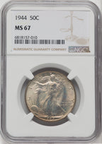 1944 50C Walking Liberty Half Dollar NGC MS67