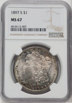 1897-S $1 Morgan Dollar NGC MS67