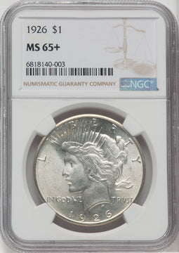 1926 $1 Peace Dollar NGC MS65+