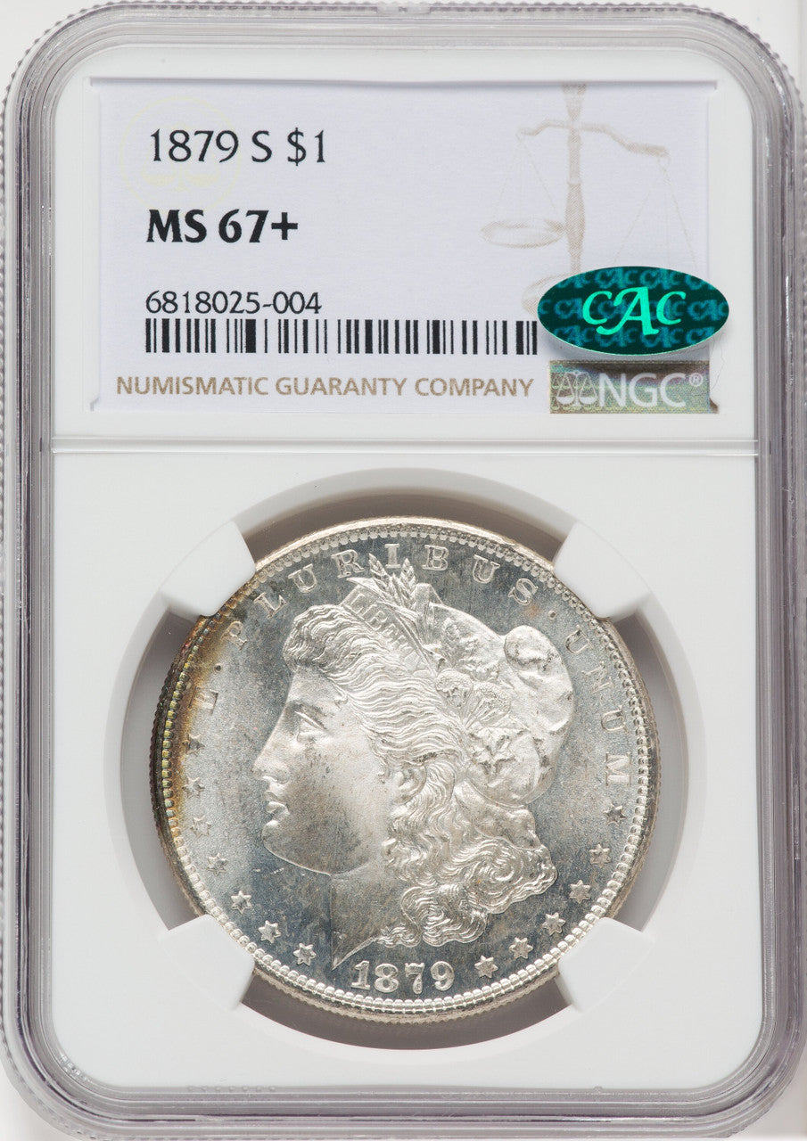 1879-S $1 CAC Morgan Dollar NGC MS67+