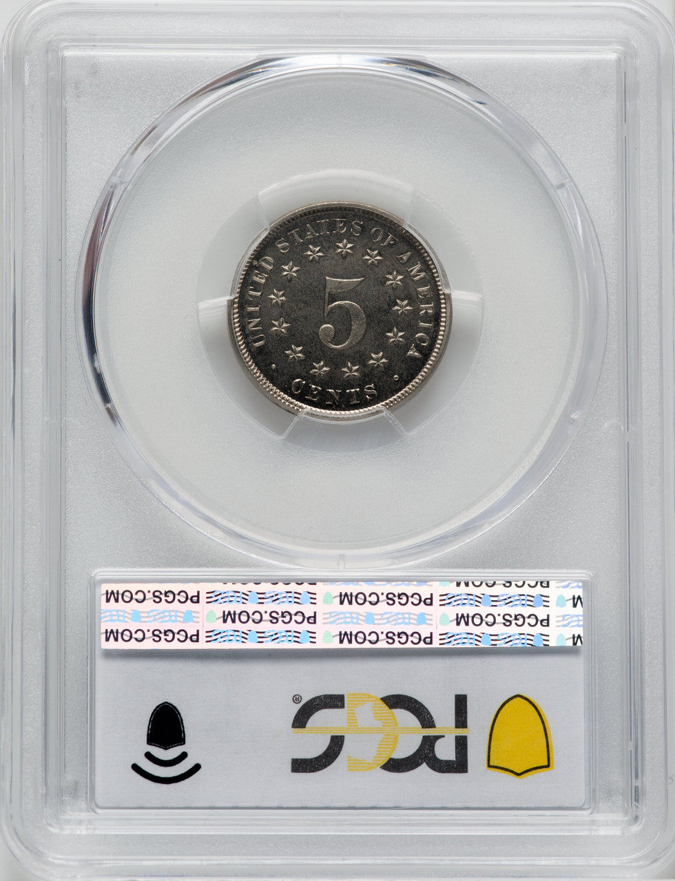 1872 5C Proof Shield Nickel PCGS PR66