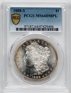 1888-S $1 DM Morgan Dollar PCGS MS64