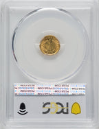 1853-O G$1 Gold Dollar PCGS MS62