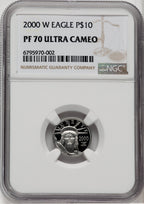 2000-W $10 Tenth-Ounce Platinum NGC PF70