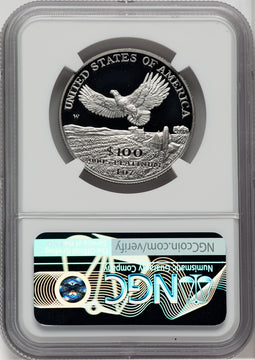 2000-W $100 One-Ounce Platinum Eagle Statue of Liberty NGC PF70