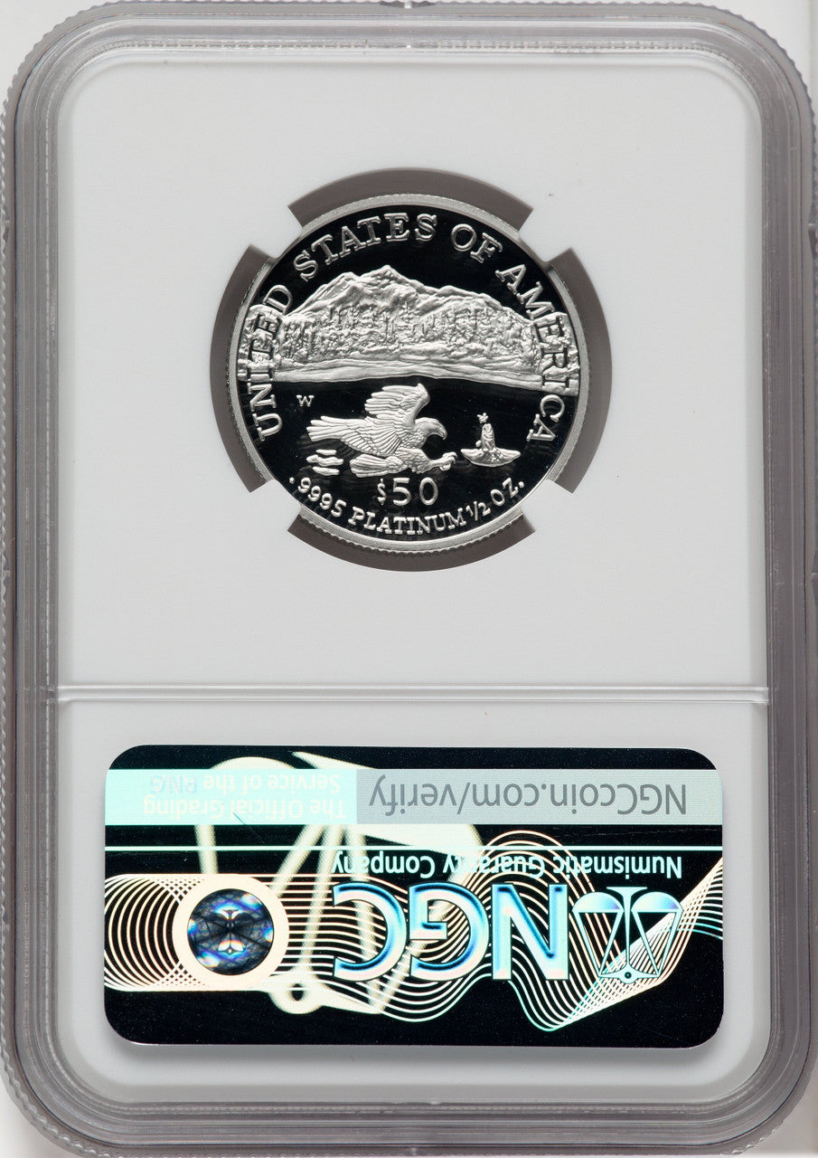 2002-W $50 Half-Ounce Platinum Eagle NGC PF70