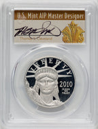 2010-W $100 One-Ounce Platinum Eagle First Strike Thomas S. Cleveland Art Deco PCGS PR70