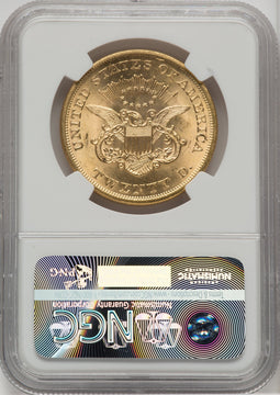 1865 $20 Liberty Double Eagle NGC MS62