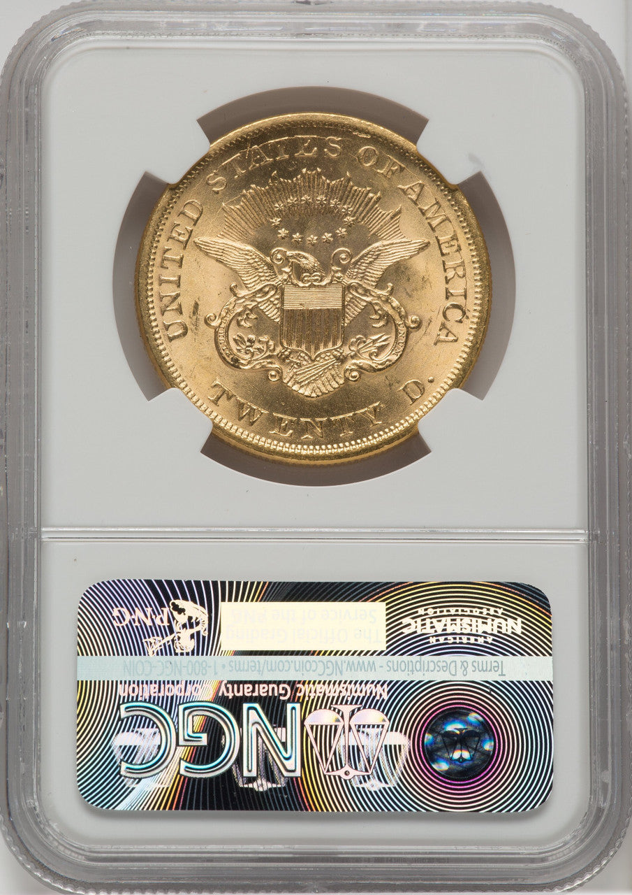 1865 $20 Liberty Double Eagle NGC MS62