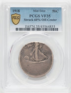 1918 50C Walking Liberty Half Dollar PCGS VF35