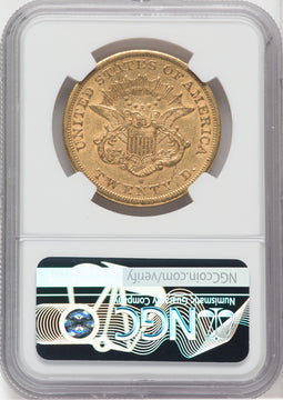 1863-S $20 Liberty Double Eagle NGC AU53