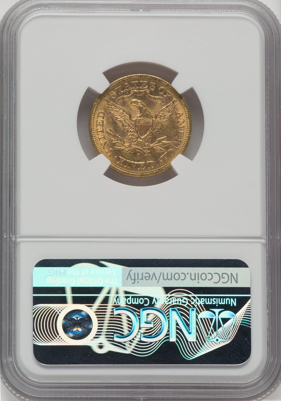 1878-S $5 Liberty Half Eagle NGC MS61