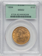 1894 $10 Liberty Eagle PCGS MS62