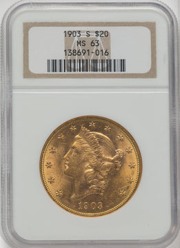 1903-S $20 Liberty Double Eagle NGC MS63 (763125052)