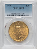 1910 $20 Saint-Gaudens Double Eagle PCGS MS62 (171377149)