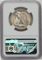 1938-D 50C Walking Liberty Half Dollar NGC MS65
