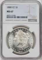 1880-CC $1 Morgan Dollar NGC MS67