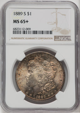 1889-S $1 Morgan Dollar NGC MS65+