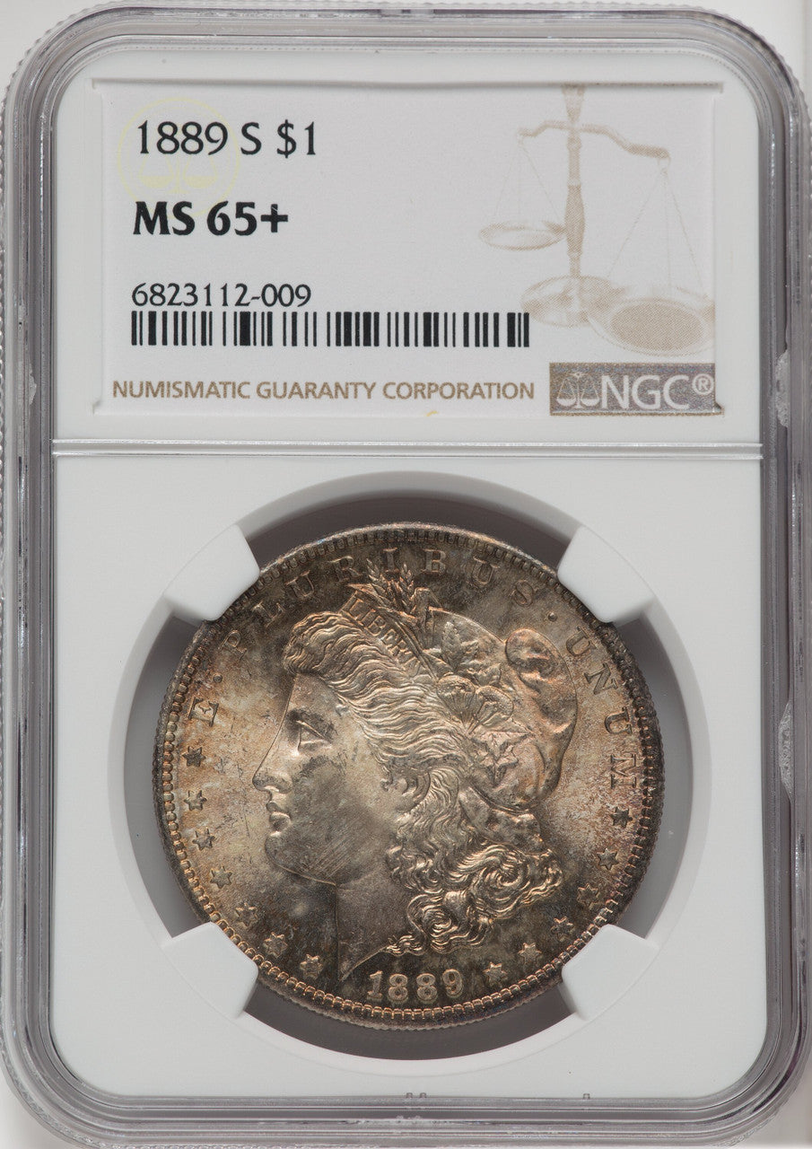1889-S $1 Morgan Dollar NGC MS65+