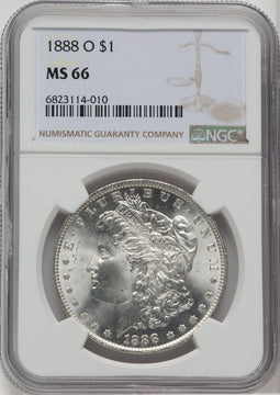 1888-O $1 Morgan Dollar NGC MS66