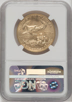 2015-W $50 One-Ounce Gold Eagle Burnished First Strike NGC MS70