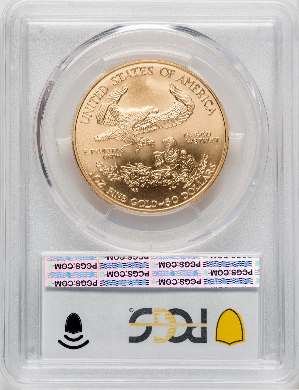2007-W $50 One-Ounce Gold Eagle Burnished St. of Liberty PCGS SP70