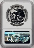 2019-W $25 Palladium Reverse Proof First Strike Mike Castle Signature NGC PF70
