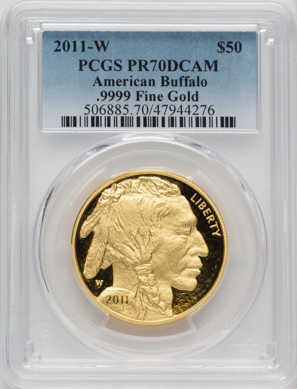 2011-W $50 One-Ounce Gold Buffalo PCGS PR70