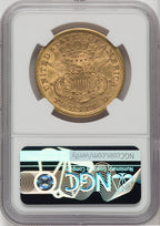 1869-S $20 Liberty Double Eagle NGC AU55