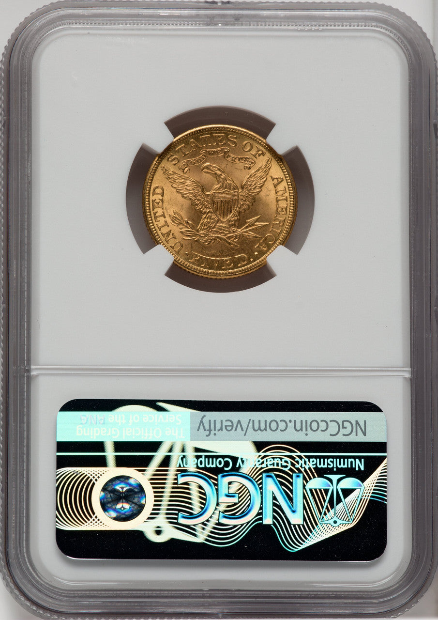 1907 $5 Liberty Half Eagle NGC MS64+
