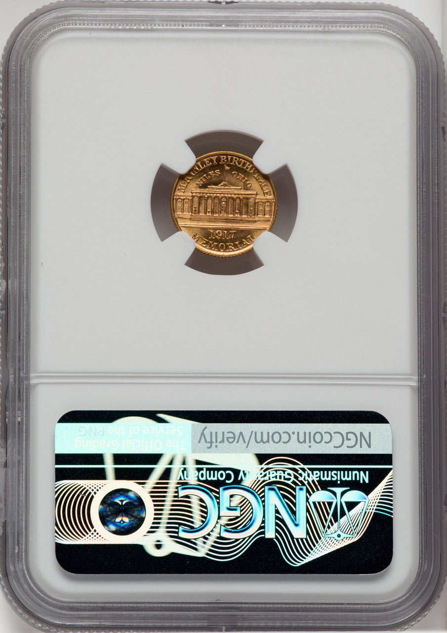 1917 G$1 McKinley Commemorative Gold NGC MS67