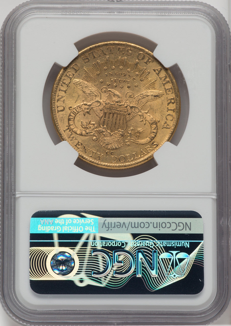 1890-CC $20 Liberty Double Eagle NGC MS61