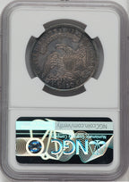 1836 50C Letter Edge Bust Half Dollar NGC MS64